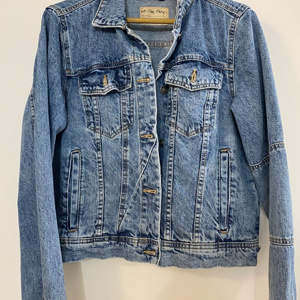Free People Blue Jean Jacket